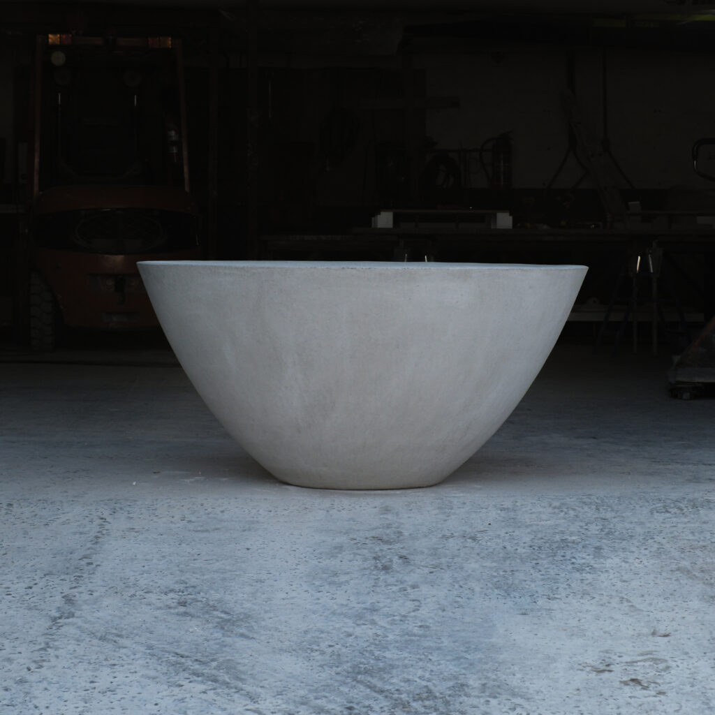 Stonecast Maxi Tai Chi bowl in Portland grey
