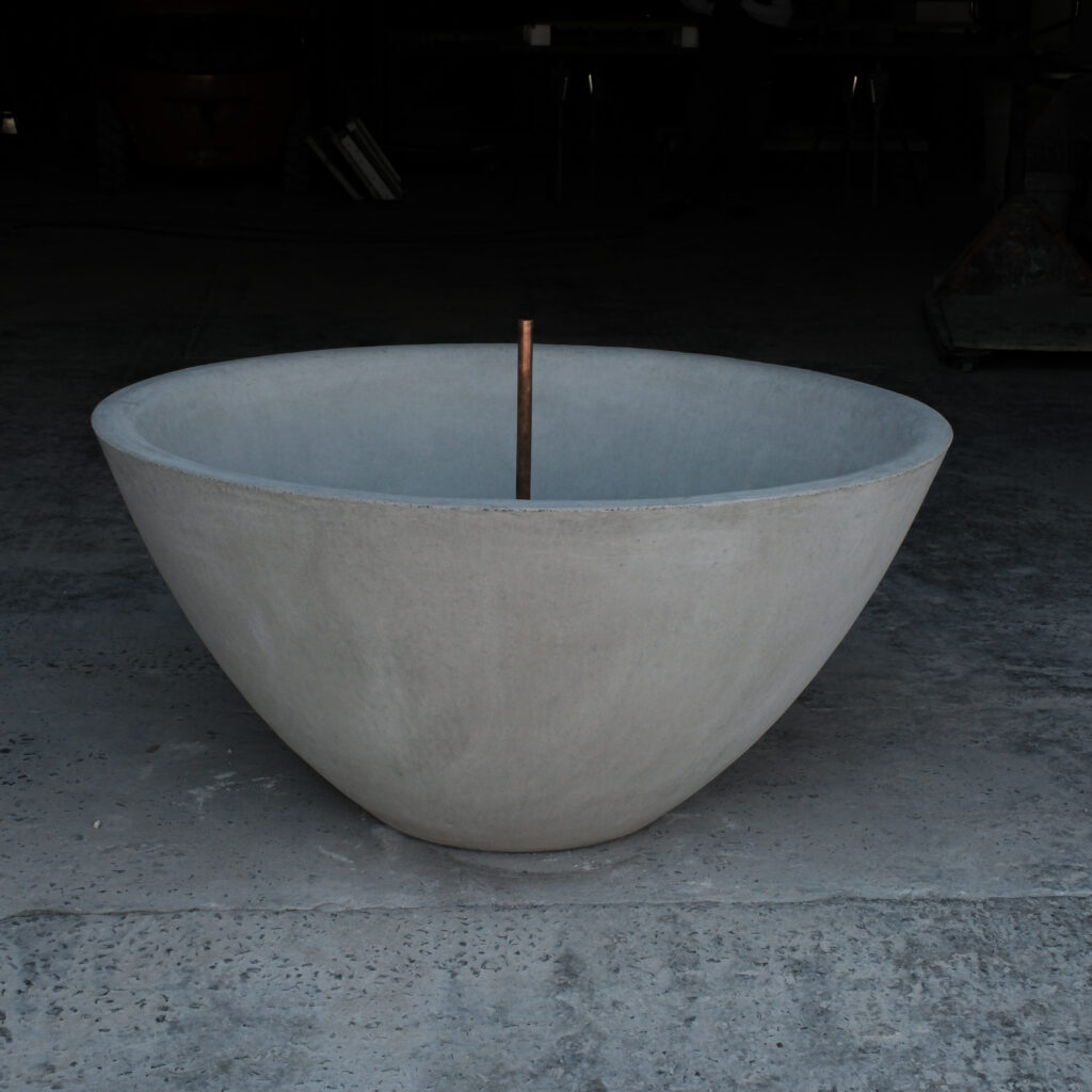 Stonecast Maxi Tai Chi water feature with copper spout