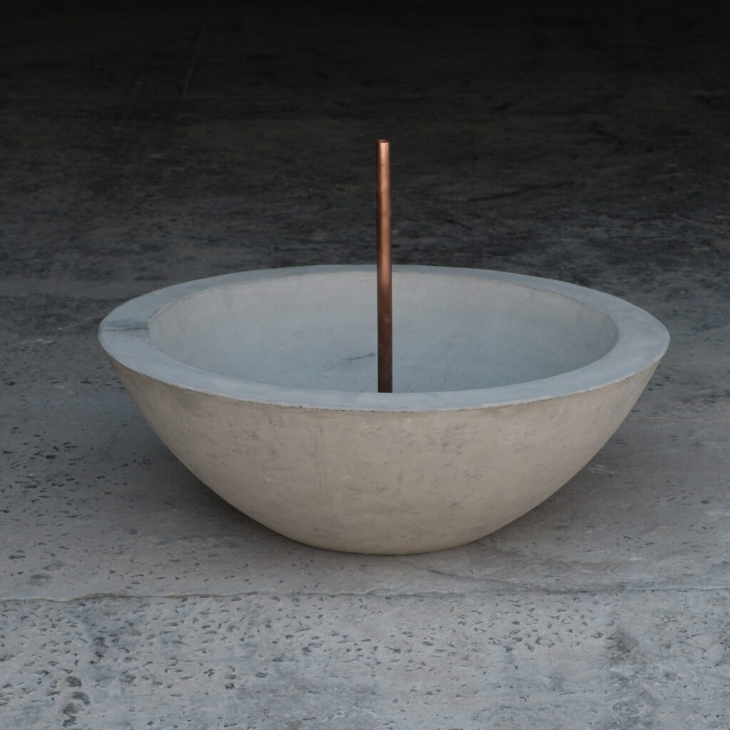 Stonecast Mini Tai Chi water feature with copper spout